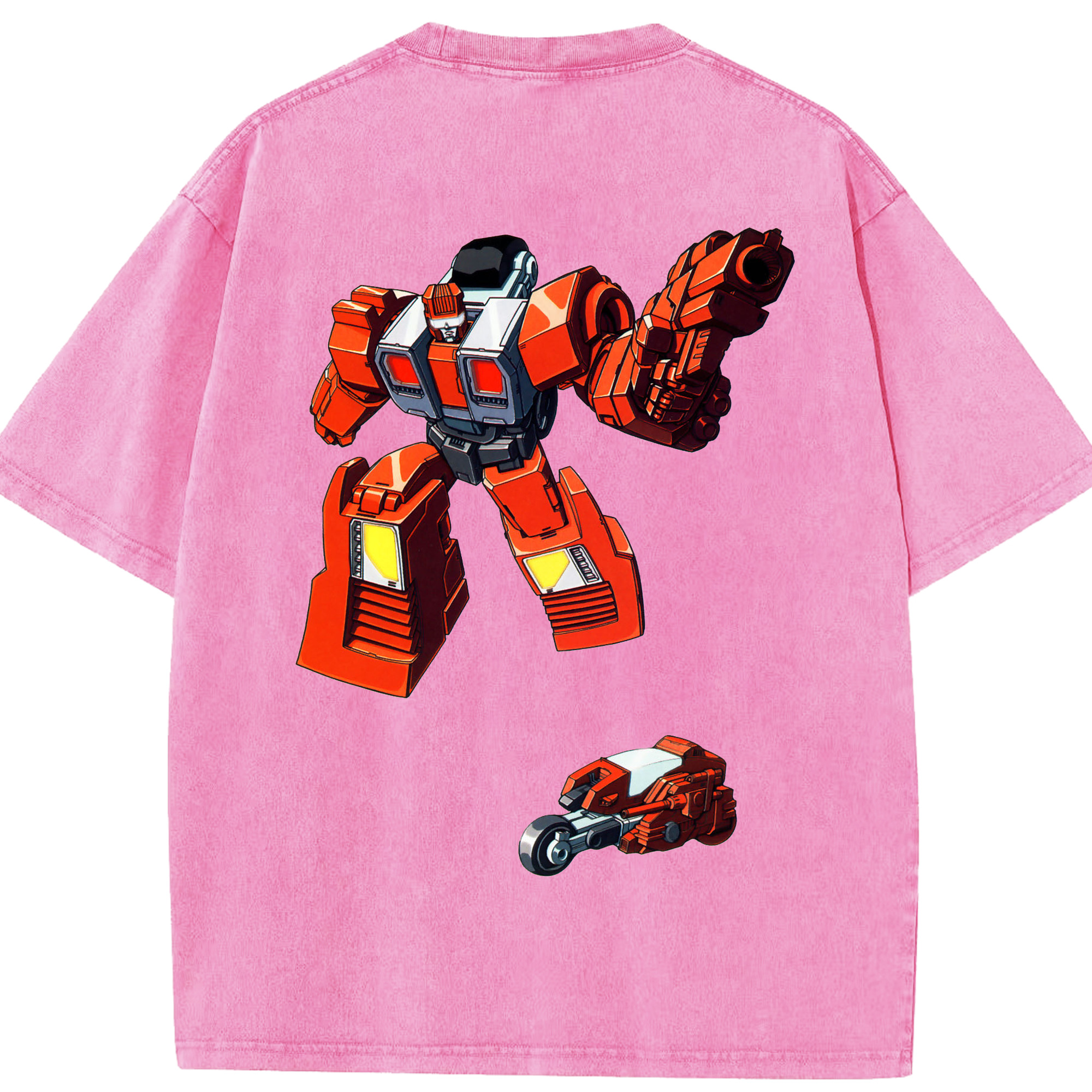 （画像用）  綿100% ヴィンテージ風 半袖Tシャツ（背面プリント）